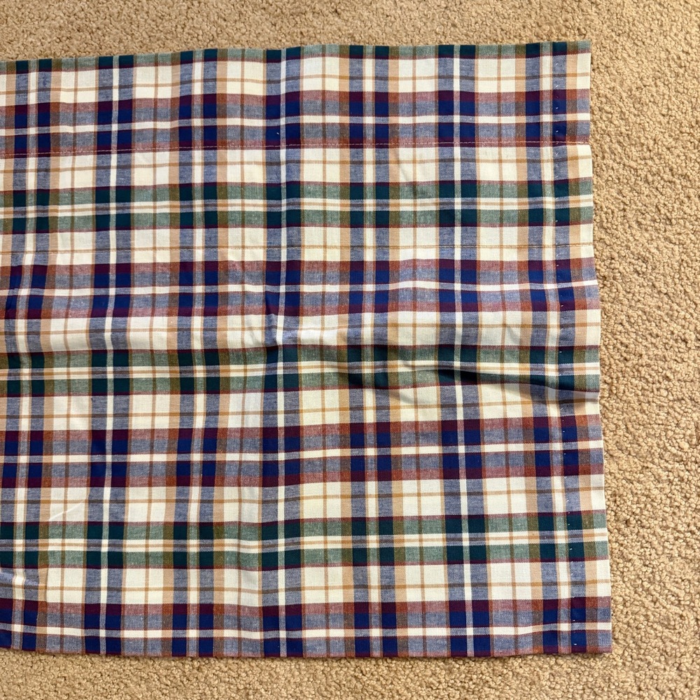 Longaberger Market Day Plaid Woven Traditions‎ Valance Farmhouse Country Vintage
